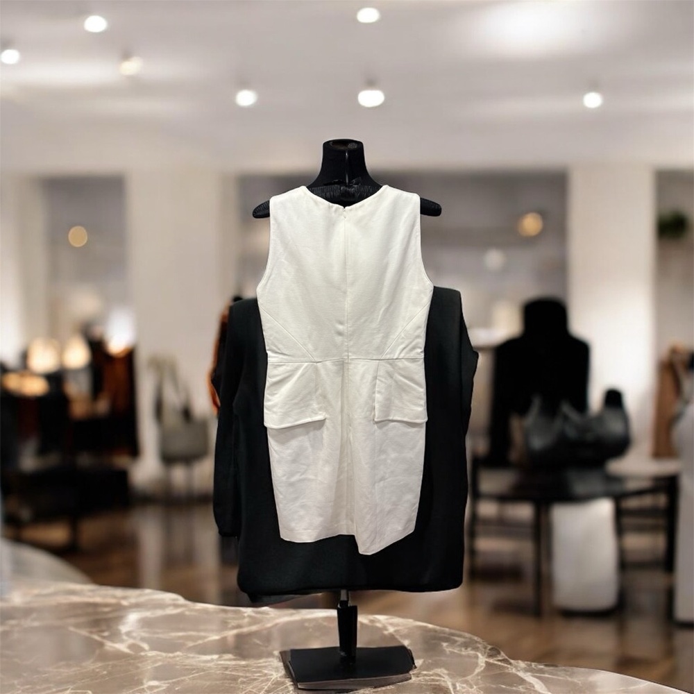 Tibi White Garment with Black Accents
